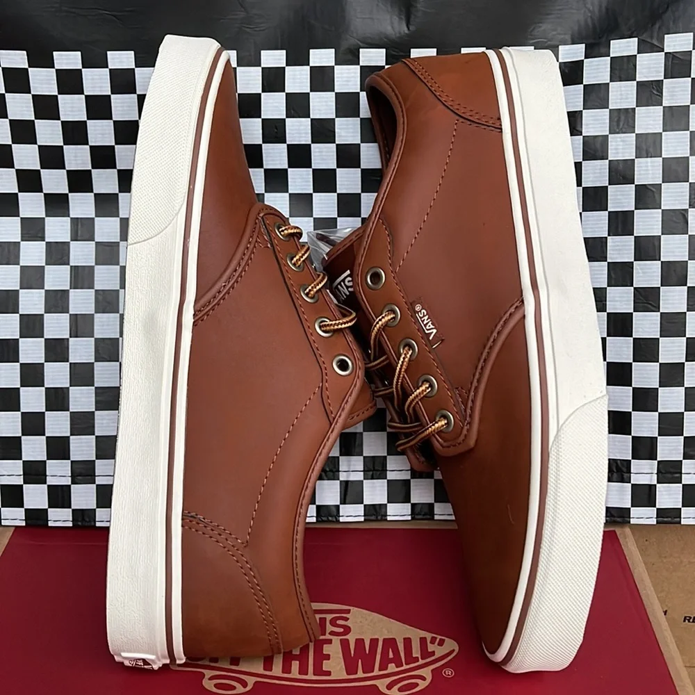 Vans Atwood Leather Brown/Marshmallow WMNS sneakers - Picture 12 of 16